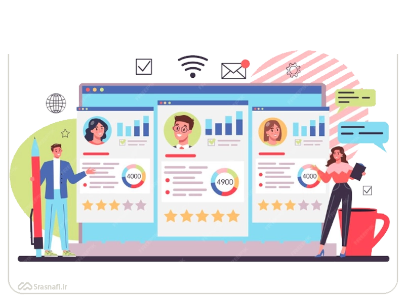 مشاهده رفتار بازدیدکنندگان سایت